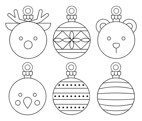 Printable Christmas Ornament Shapes - Printable Word Searches