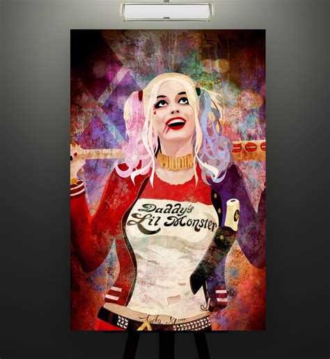 Suicide Squad inspired Harley Quinn 11X17 Herofied | Etsy