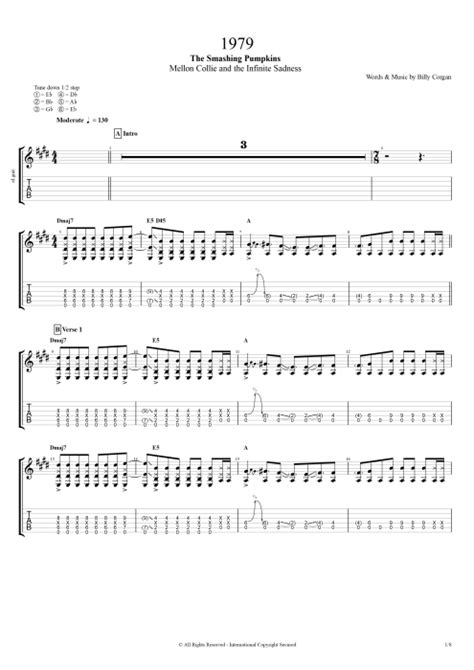 1979 by The Smashing Pumpkins - Full Score Guitar Pro Tab | mySongBook.com