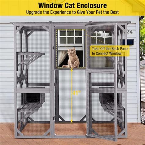 Aivituvin-AIR54 Outdoor Cat Enclosure Large Pet Enclosure | atelier ...