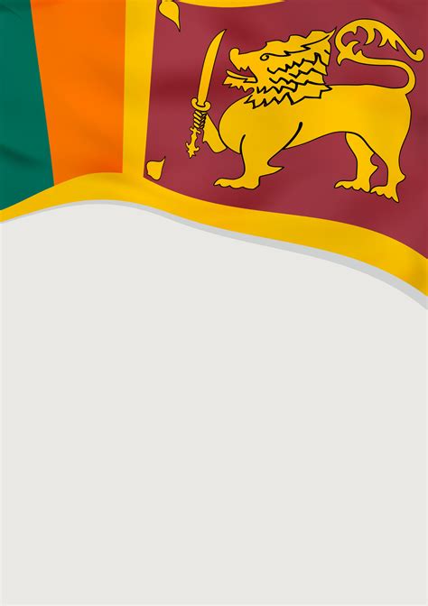 Leaflet design with flag of Sri Lanka. Vector template. 31756586 Vector Art at Vecteezy