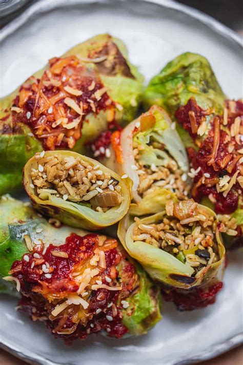 Vegan Stuffed Cabbage Rolls Recipe | Earth of Maria