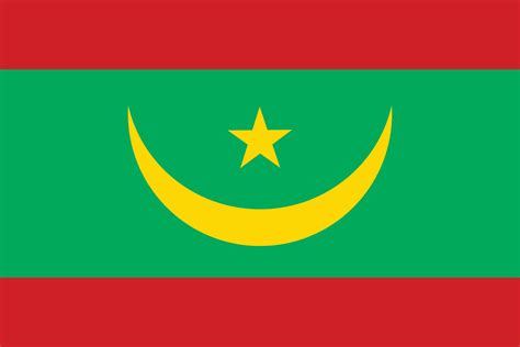 Mauritania flag design shape. Flag of Mauritania design shape 25862464 ...