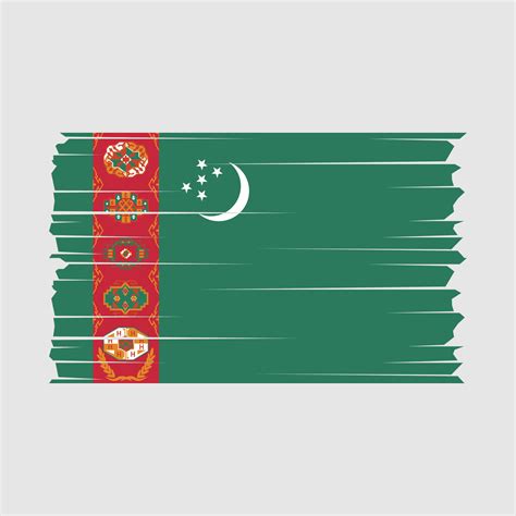 Turkmenistan Flag Vector 21843371 Vector Art at Vecteezy