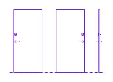 Deadbolt Lock - Traditional, Round Cylinder Dimensions & Drawings ...