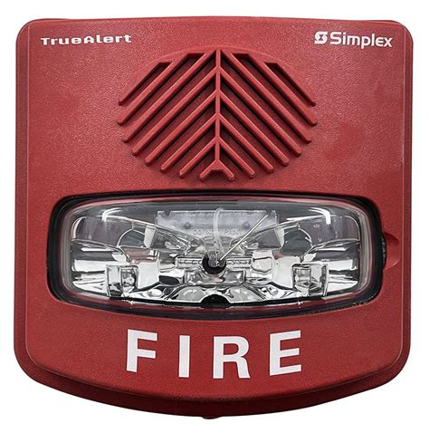 Simplex 4906-9131 TrueAlert Weatherproof Multi-Candela Horn Strobe