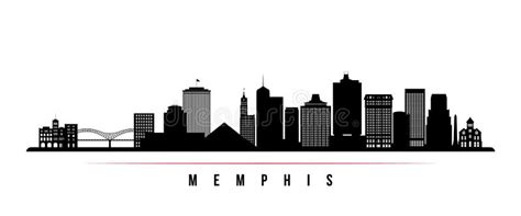 Memphis Tennessee skyline stock illustration. Illustration of panorama - 144425166