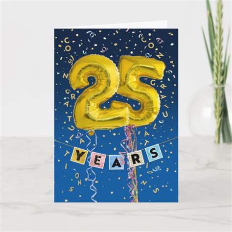 25 Year Work Anniversary Card