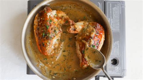 Airline Chicken Breast With Shallot-Mustard Sauce Recipe