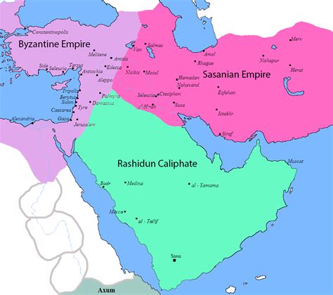 Maps on the Web | Rashidun caliphate, Sassanid, Caliphate