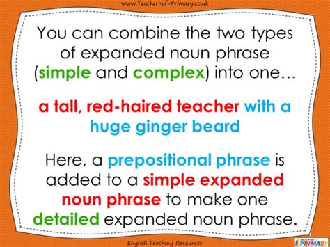 Expanded Noun Phrases - Year 5 and 6 | Teaching Resources