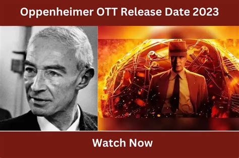 Oppenheimer OTT Release Date 2023 {Expected} | Streaming Platform ...