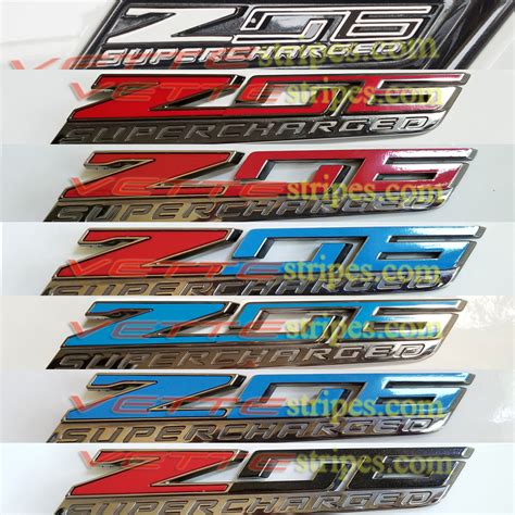 2015 - 2019 C7 Corvette Z06 fender emblem overlay - pair - VetteStripes.com