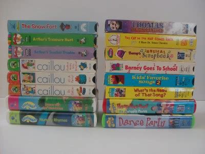 LOT OF 16 PRESCHOOL CHILDREN'S VHS TAPES ~ CAILLOU ~ TELETUBBIES ~ THE WIGGLES | eBay