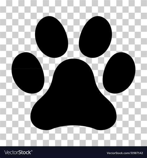 Animal paw icon dog cat symbol for pet foot mark Vector Image