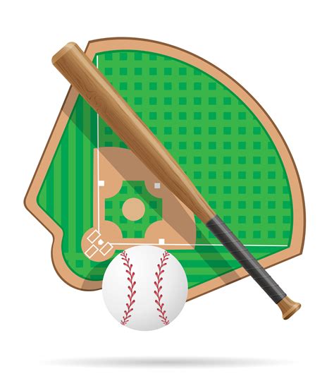 baseball field vector illustration 490447 Vector Art at Vecteezy