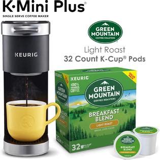 Keurig K-Mini Plus Single Serve Coffee Maker with Green Mountain ...