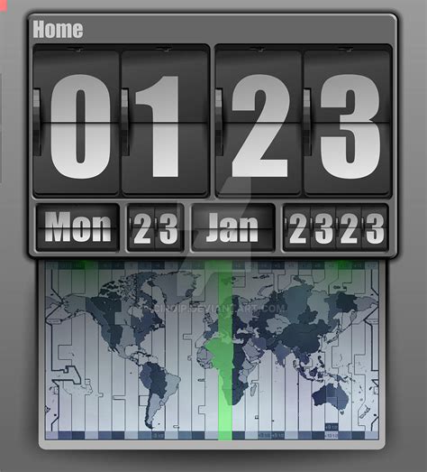 FlipClock Gadget Interface by ciroip on DeviantArt