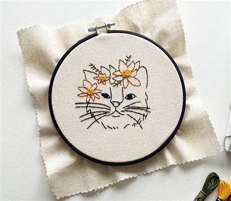 Cat embroidery patterns