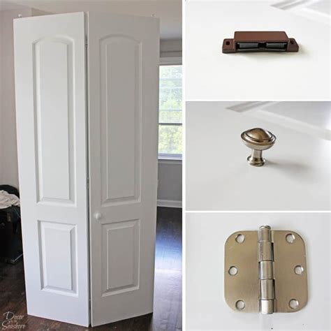 How to Turn a Bi-Fold Door into French Doors | DIY Closet Door Makeover