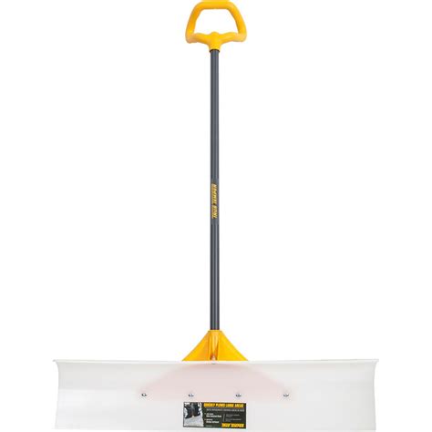 TRUE TEMPER 36 in. Industrial Grade Snow Shovel Steel Pusher with Versa Grip New | eBay