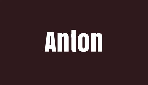 Anton font - Anton font download