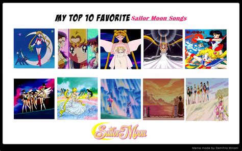 My Top 10 Sailor Moon Songs (My List) by NurFaiza on DeviantArt