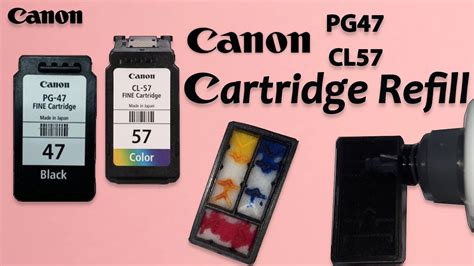 how to refill canon ink cartridge - YouTube