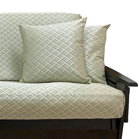 Century Steel Futon Cover Queen with two square pillows