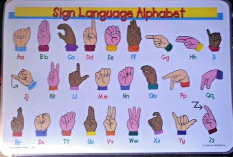 Asl Colors Sign Language Colors Printable