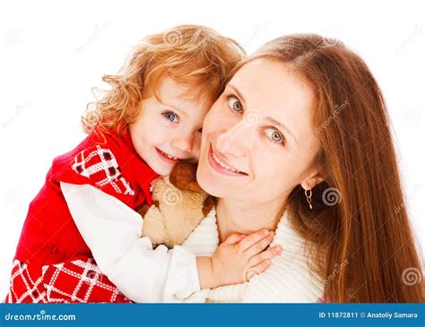 Girl hugging her mom stock image. Image of holding, mother - 11872811