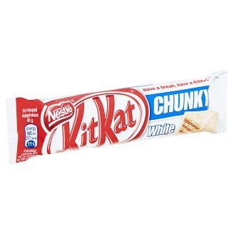 KitKat Chunky Crunchy Wafer in White Chocolate 40 g - Tesco Groceries