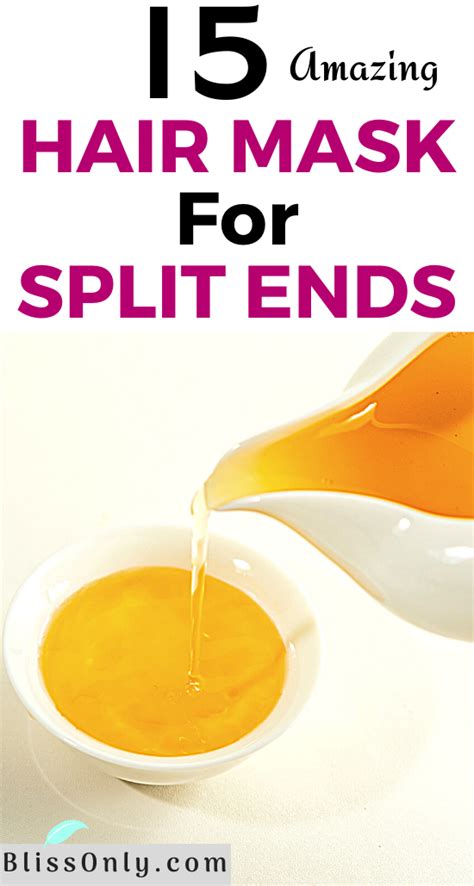 15 effective hair mask for split ends that are easy to make – Artofit