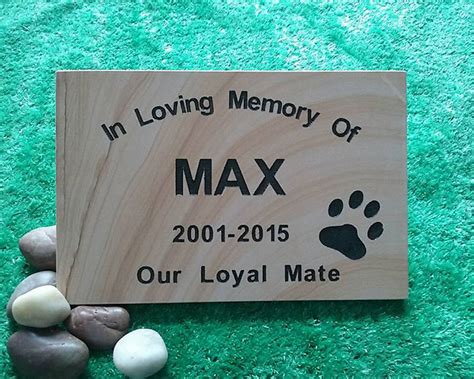 Pet Memorial Plaques | Pet Headstones - Stone Engraving | Memorial