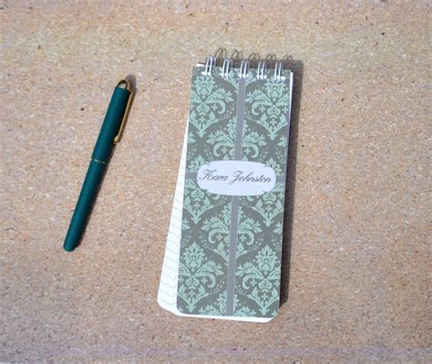 Personalized Notepads, Damask Note Pads, Grocery List, Stocking Stuff, Teacher Gift, Office Gift ...