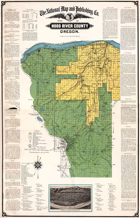 Hood River County Map, 1911 - The History Museum of Hood River County