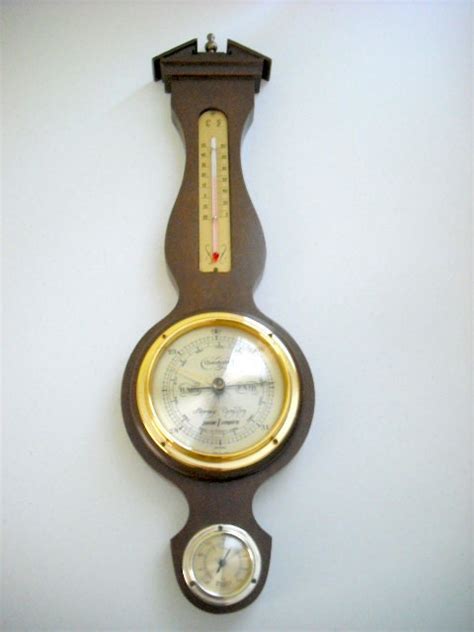 VINTAGE THERMOMETER BAROMETER Hygrometer Weather by UPTownDownTown