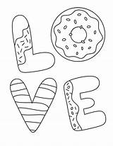Free Donut Coloring Pages For Kids ⋆ The Hollydog Blog sketch template