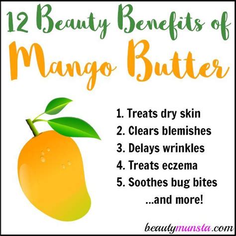 12 Magnificent Beauty Benefits of Mango Butter for Skin & Hair - beautymunsta - free natural ...