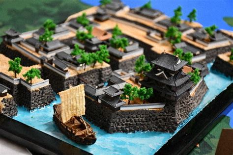 18 castle dioramas designed by local resident on display at west Japan hotel - The Mainichi