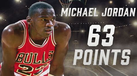 Michael Jordan scores a Playoff record 63 points against the Boston Celtics 1986 NBA Playoffs ...