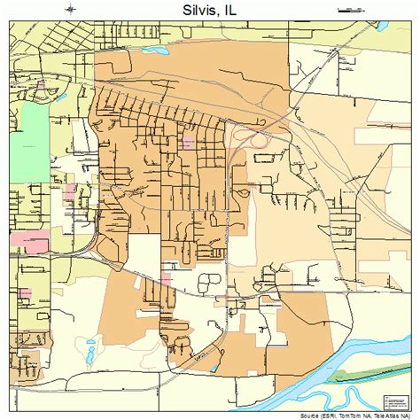 Silvis Illinois Street Map 1769979