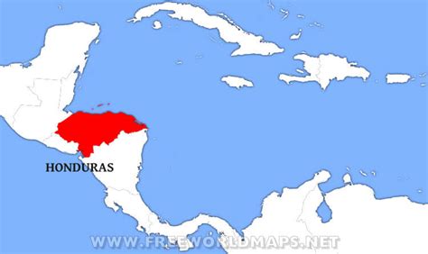 Honduras On World Map – Verjaardag Vrouw 2020