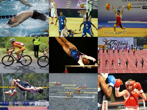 A photo collage for talking about Olympic sports in Spanish. Two activities - find the photo ...