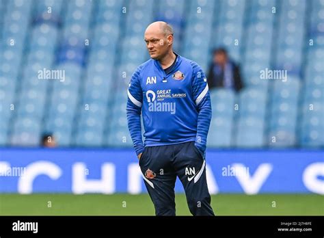 Alex Neil manager of Sunderland during pitch inspection Stock Photo - Alamy