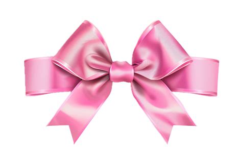 AI generated Pink Satin Ribbon Bow png 42654519 PNG