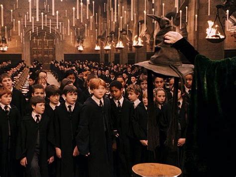 The sorting ceremony, year 1. | Harry potter, Harry potter movie trivia, Harry potter images