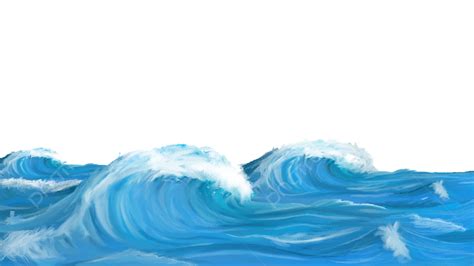 Digital Ocean Wave Painting, Painting Pen, Ocean, Abstract Wave PNG ...