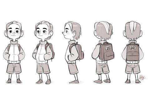 Cool Kid Turn Around sketch by LuigiL on DeviantArt | Character design animation, Cartoon ...