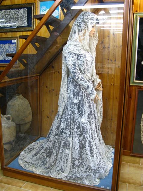 Hand made Burano lace wedding dress...a little much to wear, but the ...